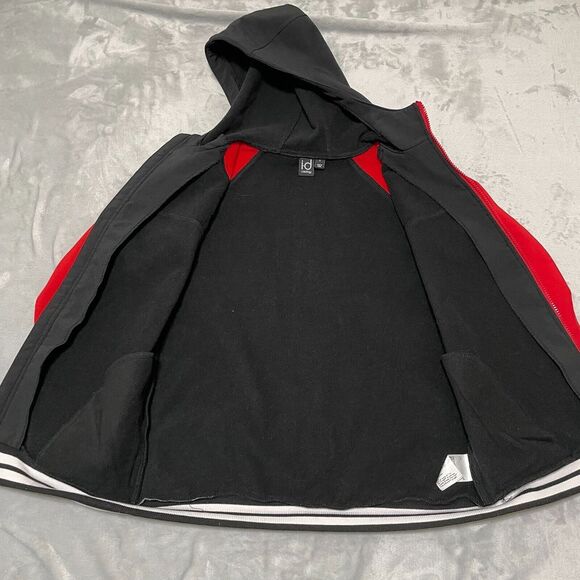 Ideology Jacket Kids Boys Large Black Red Full Zip Hooded Pockets Without Limits - Picture 9 of 15